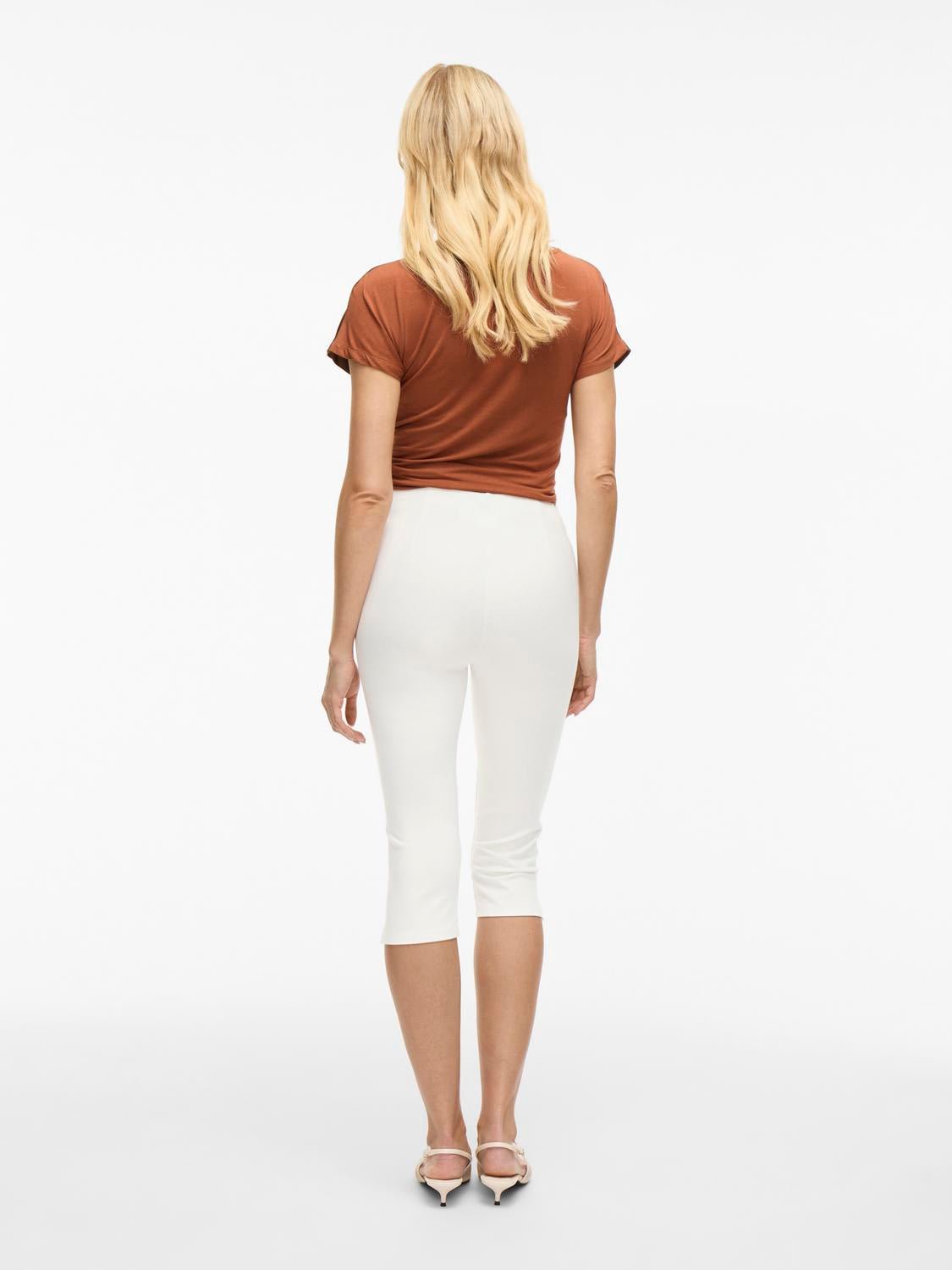 VICAMILLE Trousers - Snow White - VERO MODA & VILA Bergvik
